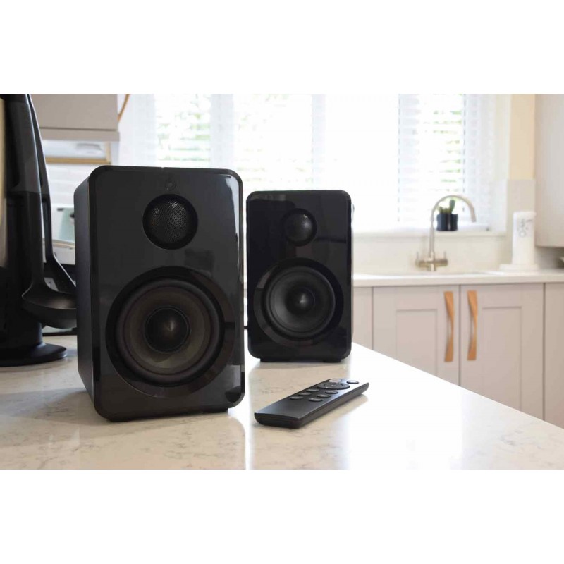 Active Bluetooth Bookshelf Speakers Black