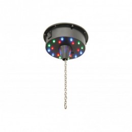 Battery operated LED mirror ball motor