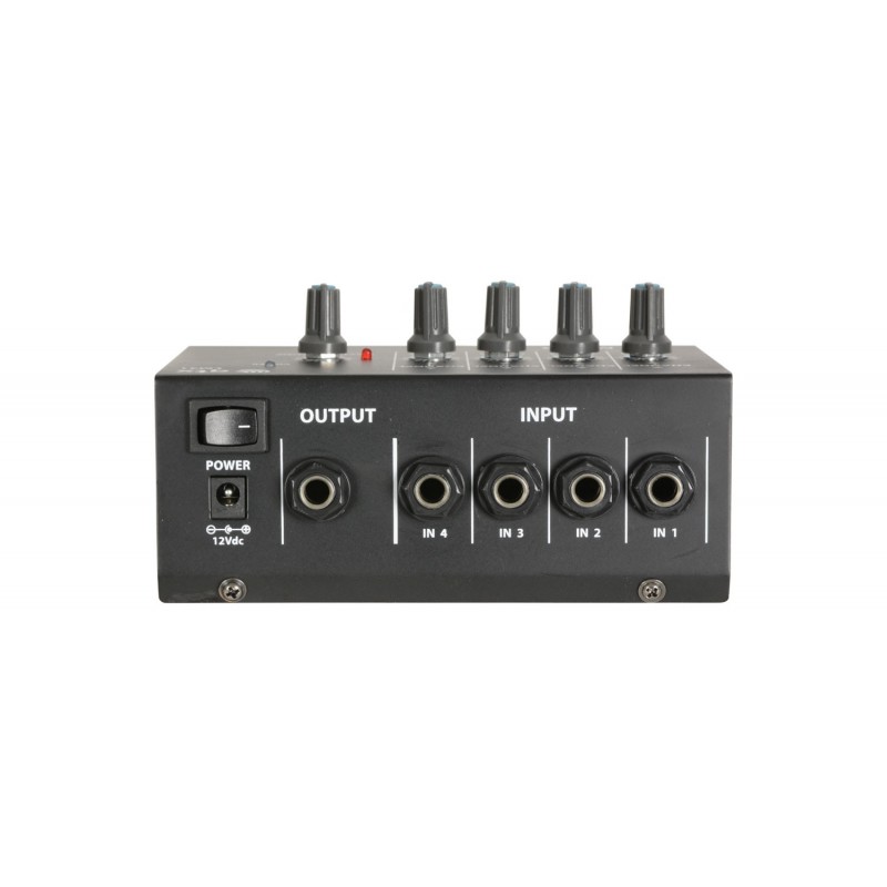 4 Mono Channel Line Level & Instrument Mixer