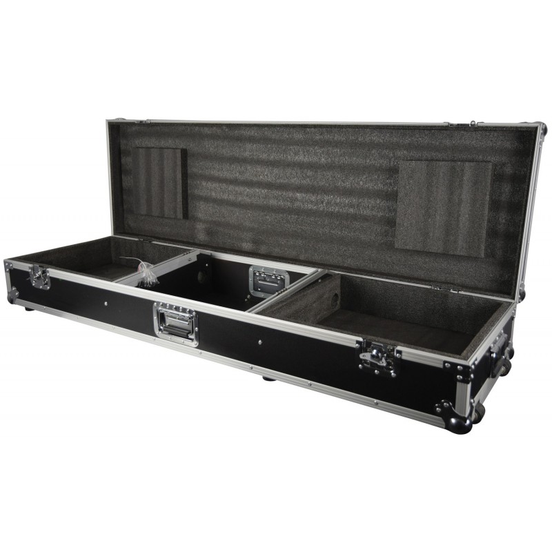 Flightcase for 8U 19" mixer and 2 x CD players/turntable