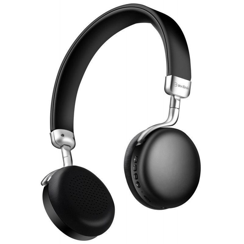 Metallic Bluetooth Headphones Black
