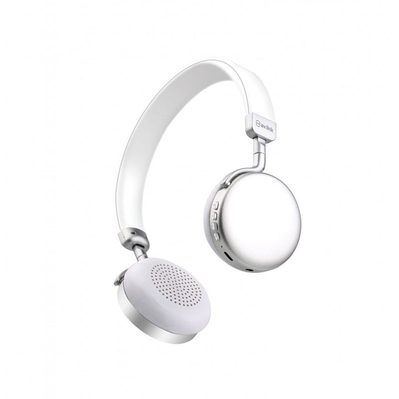 Metallic Bluetooth Headphones  Silver