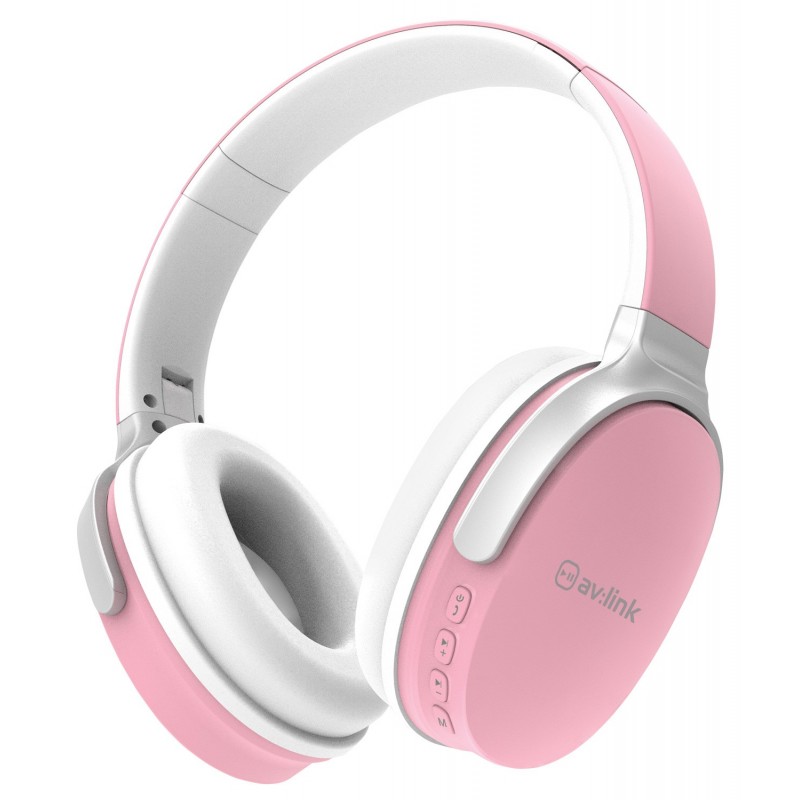 Over-Ear Wireless Bluetooth Headphones Pink