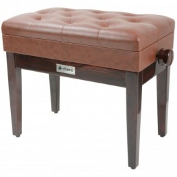 Piano bench with storage - brown