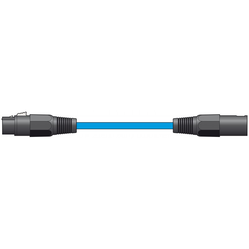 Classic Microphone Lead XLR Female - Male 1.5m Blue