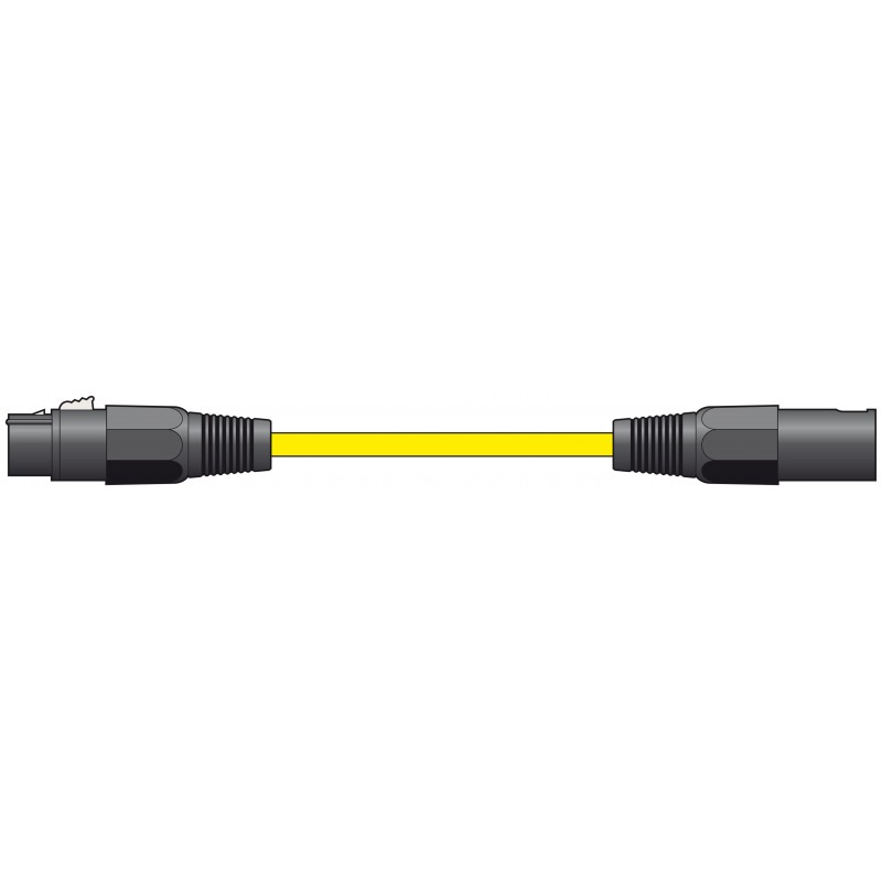 Classic Microphone Lead XLR Female - Male 1.5m Yellow
