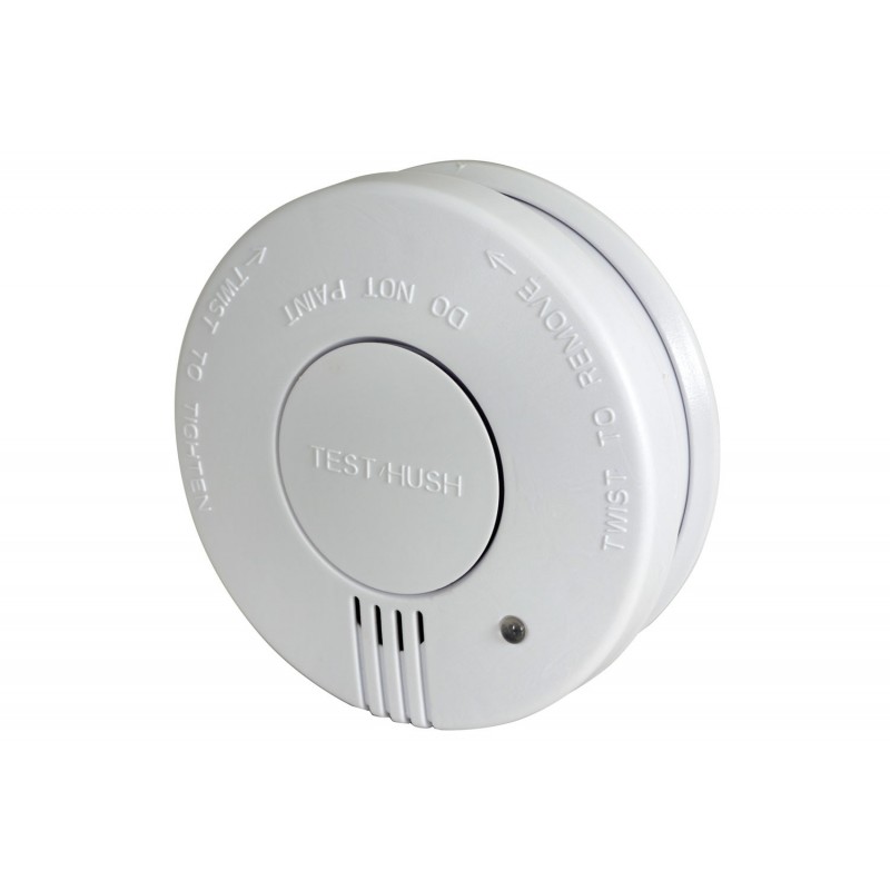 Smoke detector w/hush button