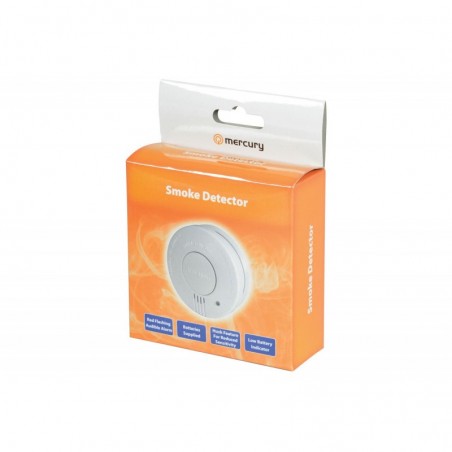 Smoke detector w/hush button