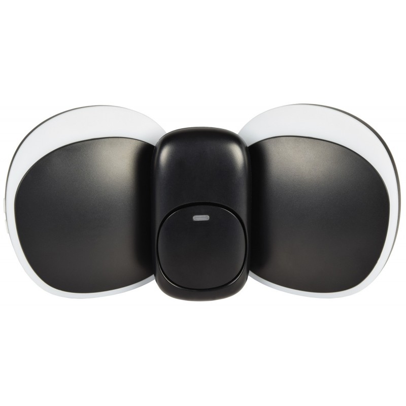 Twin Pack Wireless Plug-in Doorbell with LED Alert Black