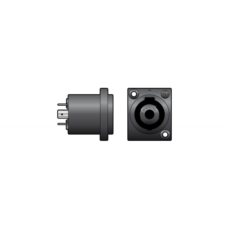 thumbnail image 2 of 2-Pack Neutrik NL4MP-ST Female SpeakON 4-Pole Panel Mount – Screw Terminals 2 of 6