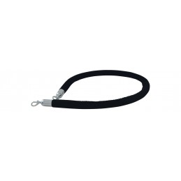 Velvet Black Security Rope with Hooks 1.5m