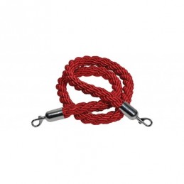 Twisted Red Security Rope with Hooks 1.5m