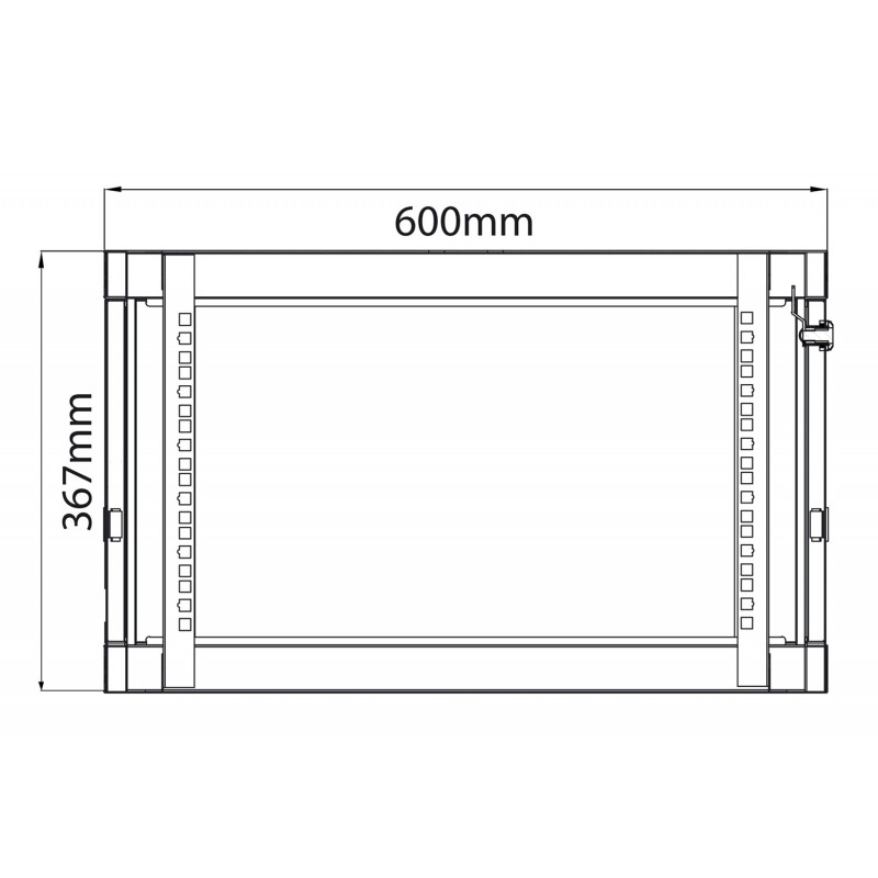 Rack Cabinet 6U x 600mm Deep