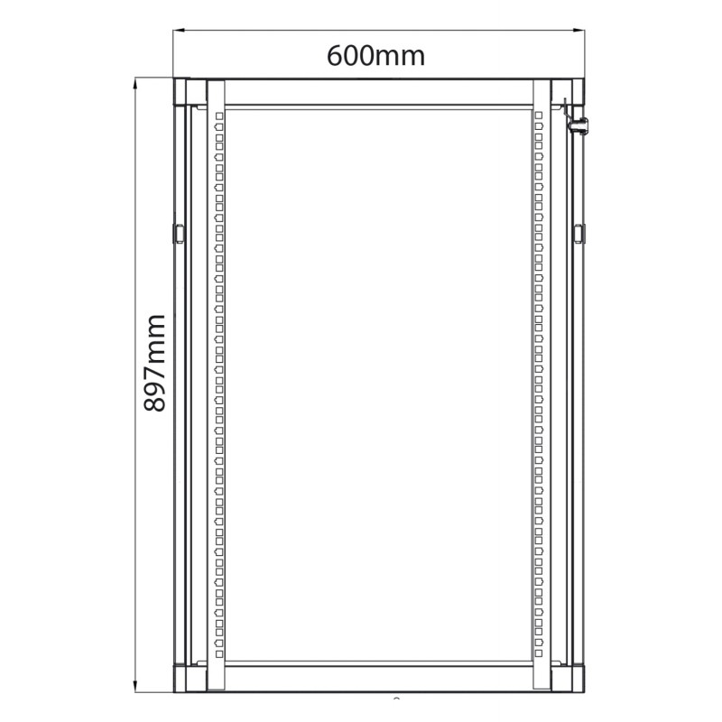 Rack Cabinet 18U x 600mm Deep
