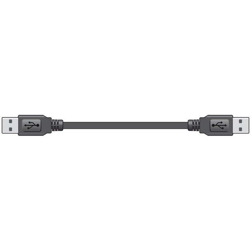 USB 2.0 A plug to A plug lead 1.5m